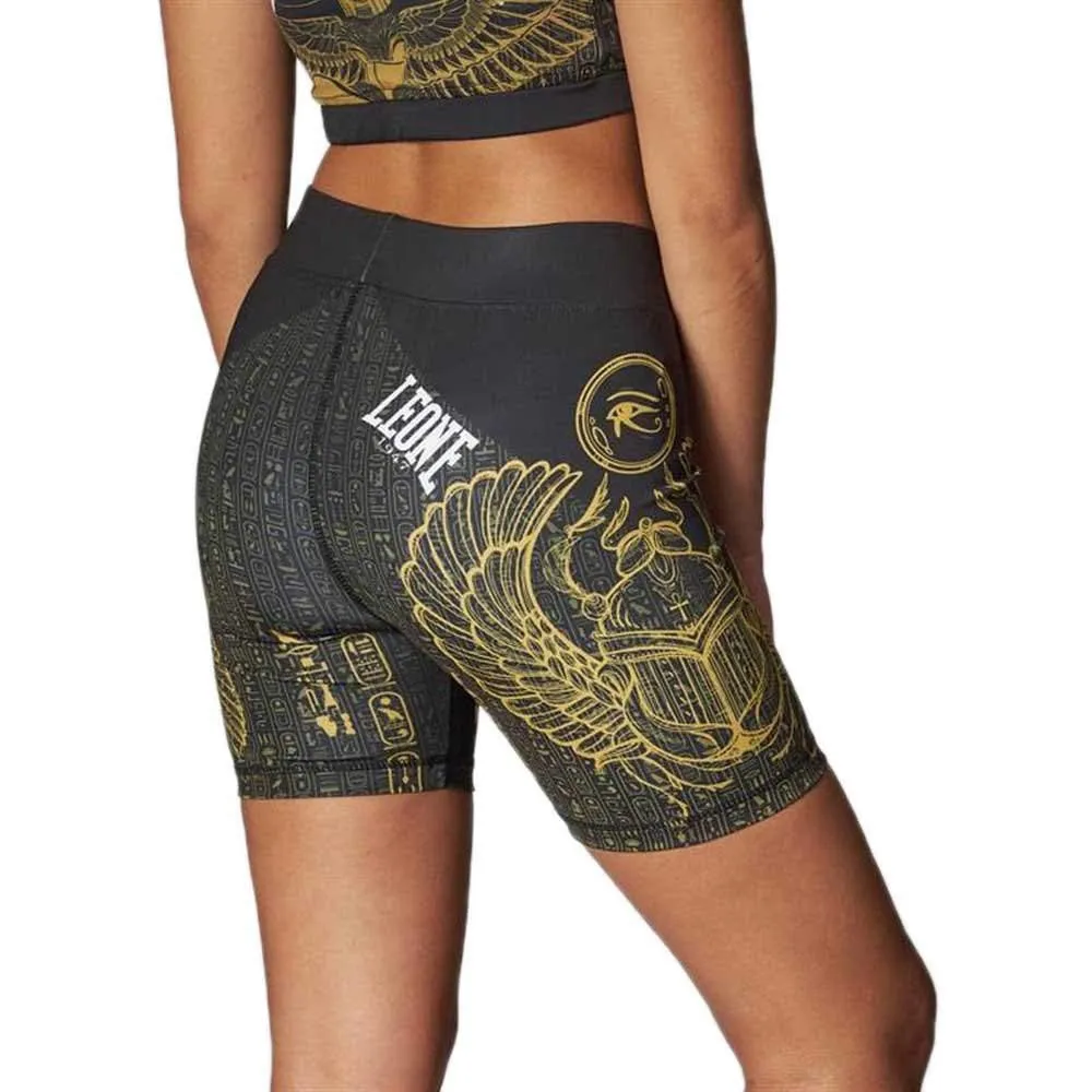 Leone1947 Nefertiti shorts compression donna MMA neri