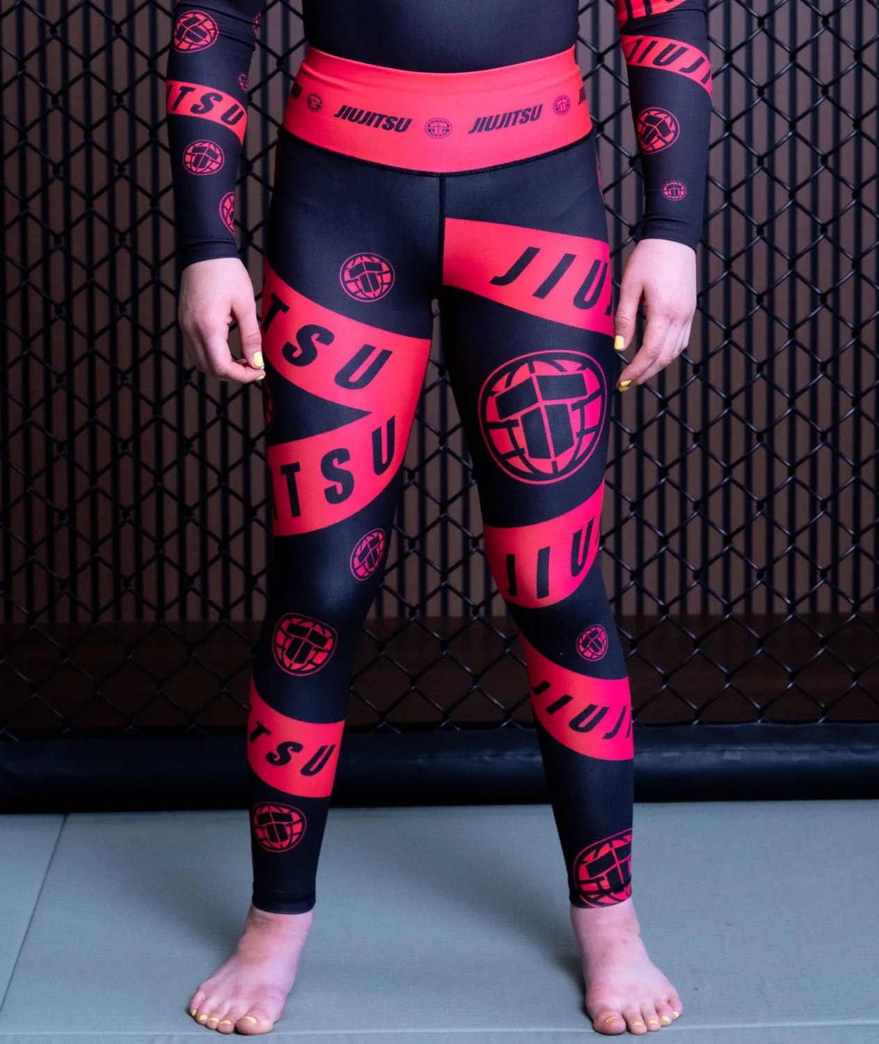 Tatami Fightwear Helena leggings donna neri rosa grappling