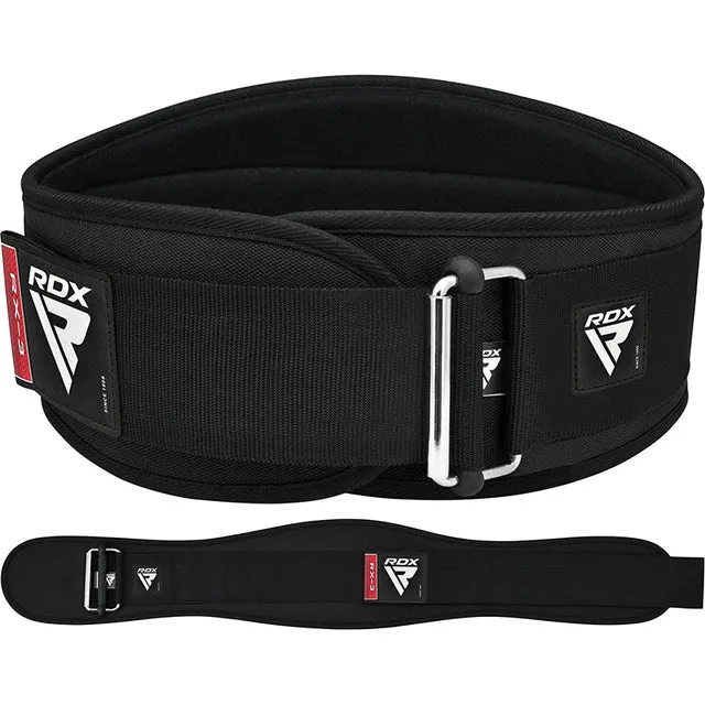 RDX X3 6.5 pollici cintura palestra neoprene nera