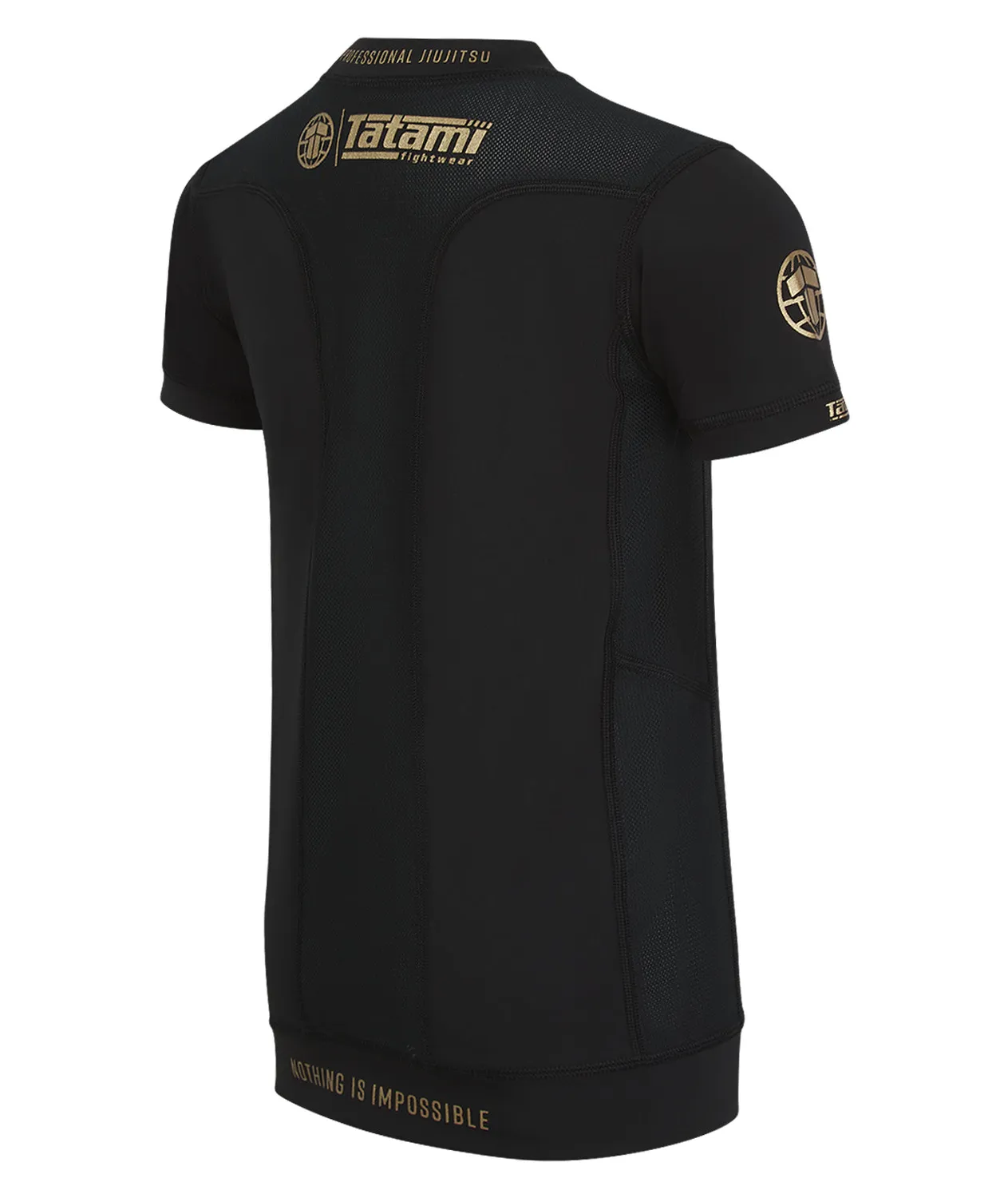 Tatami Pro Rash Guard Bambino Nero Oro Manica Corta