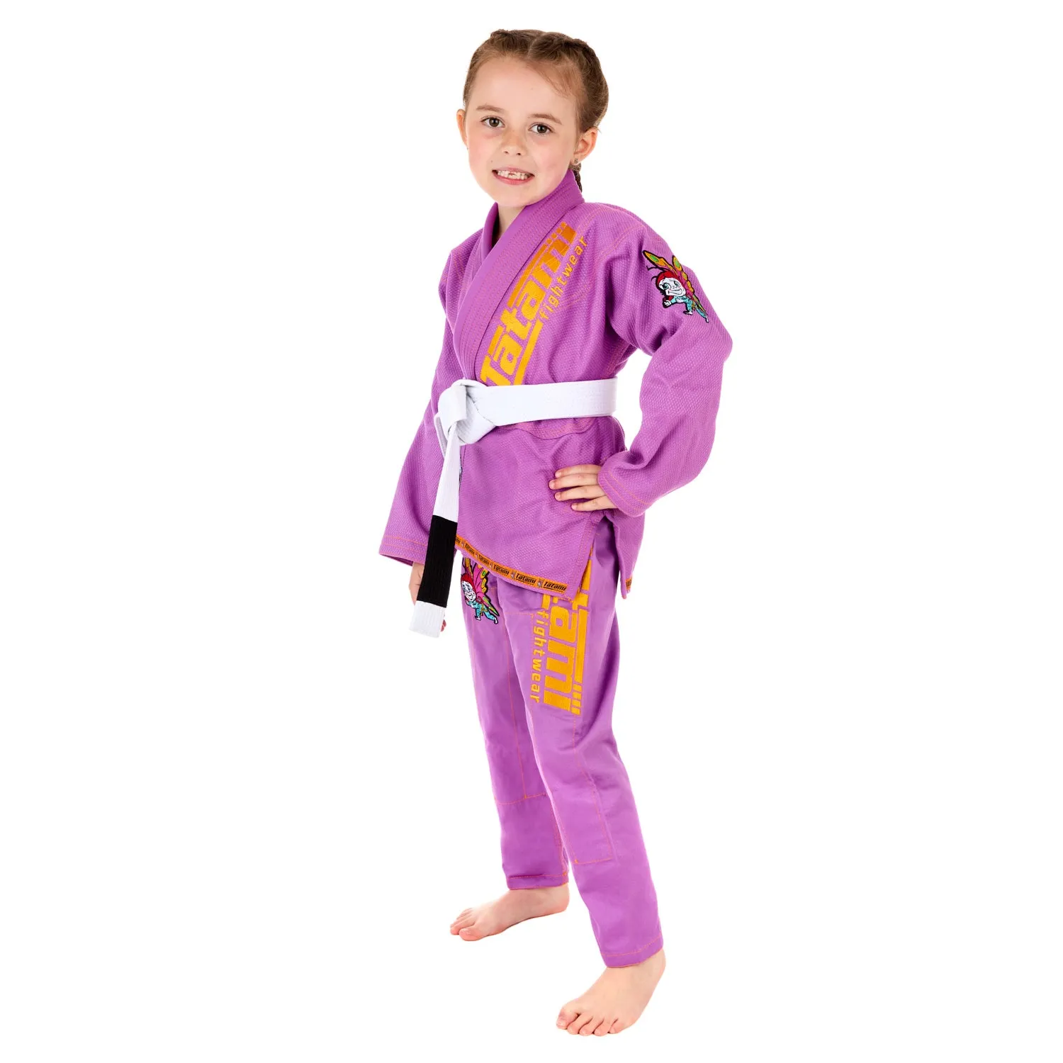 Tatami Meerkatsu Animal kimono BJJ bimbo viola farfalla cintura inclusa