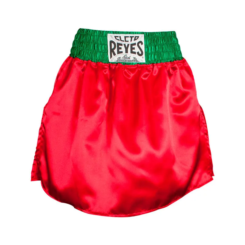 Cleto Reyes Professional gonna-short boxe donna rosso-bianco