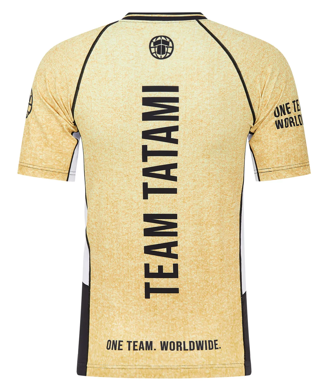 Tatami Team Gold Rash Guard Maniche Corte Bianca Leggera