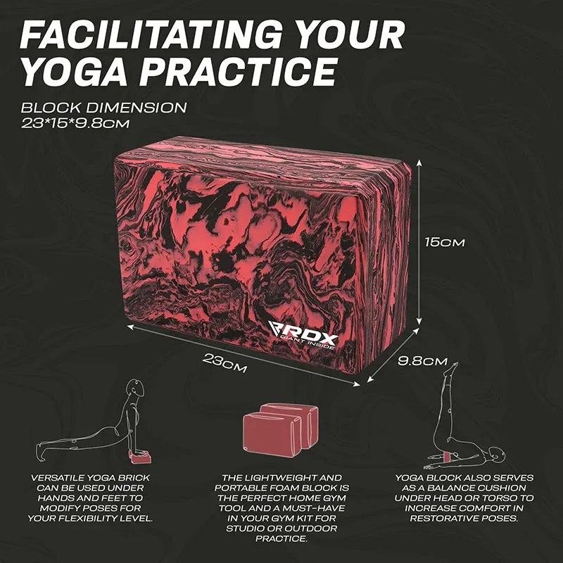 RDX RB Blocco Yoga EVA Rosso Singolo