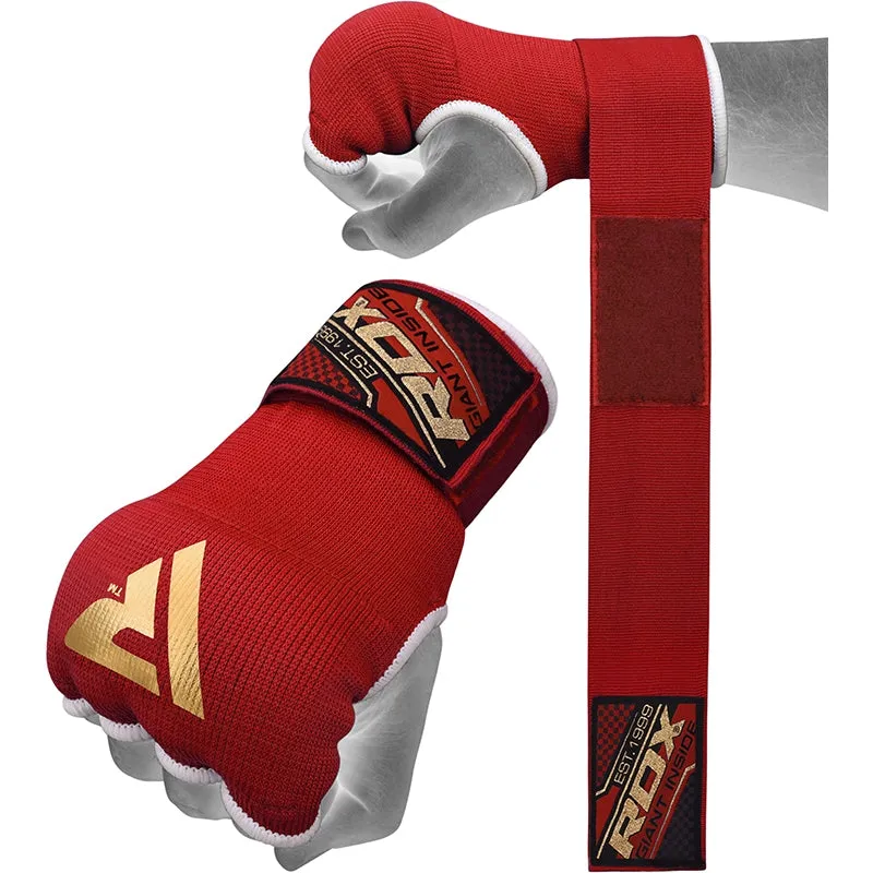 RDX 75cm sottoguanti boxe gel polso rossi