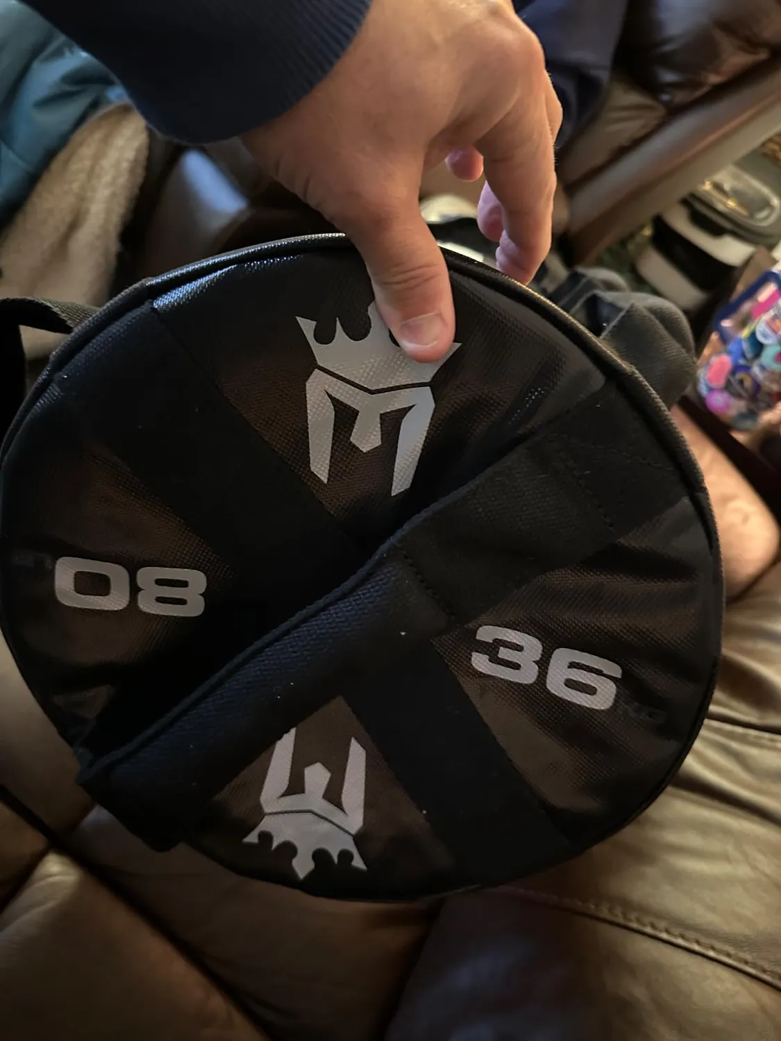 Meister Beast 80LB sandbag fitness nero 36kg 3 kettlebell