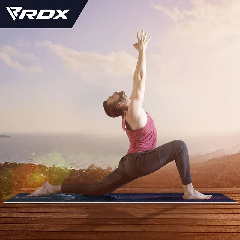 RDX D7 Iris tappetino yoga PVC 6mm blue dot