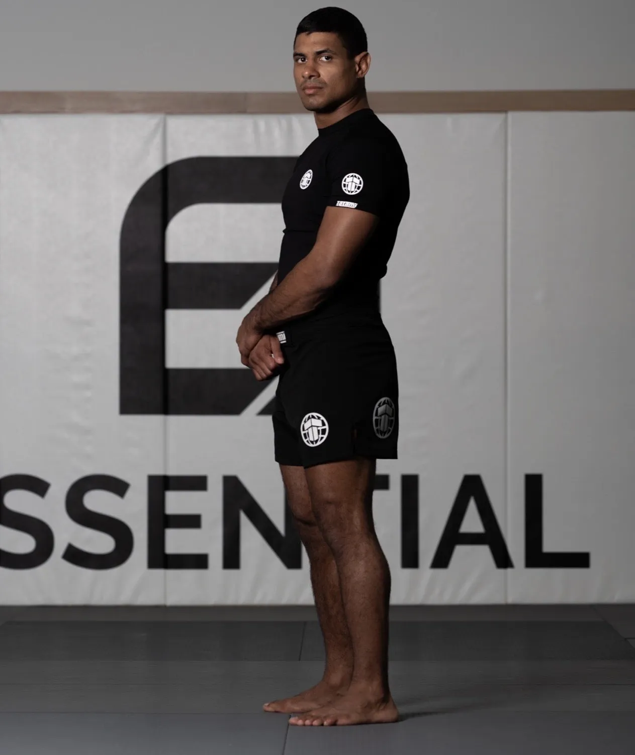 Tatami Fightwear Pro Grappling Shorts nero bianco no-gi