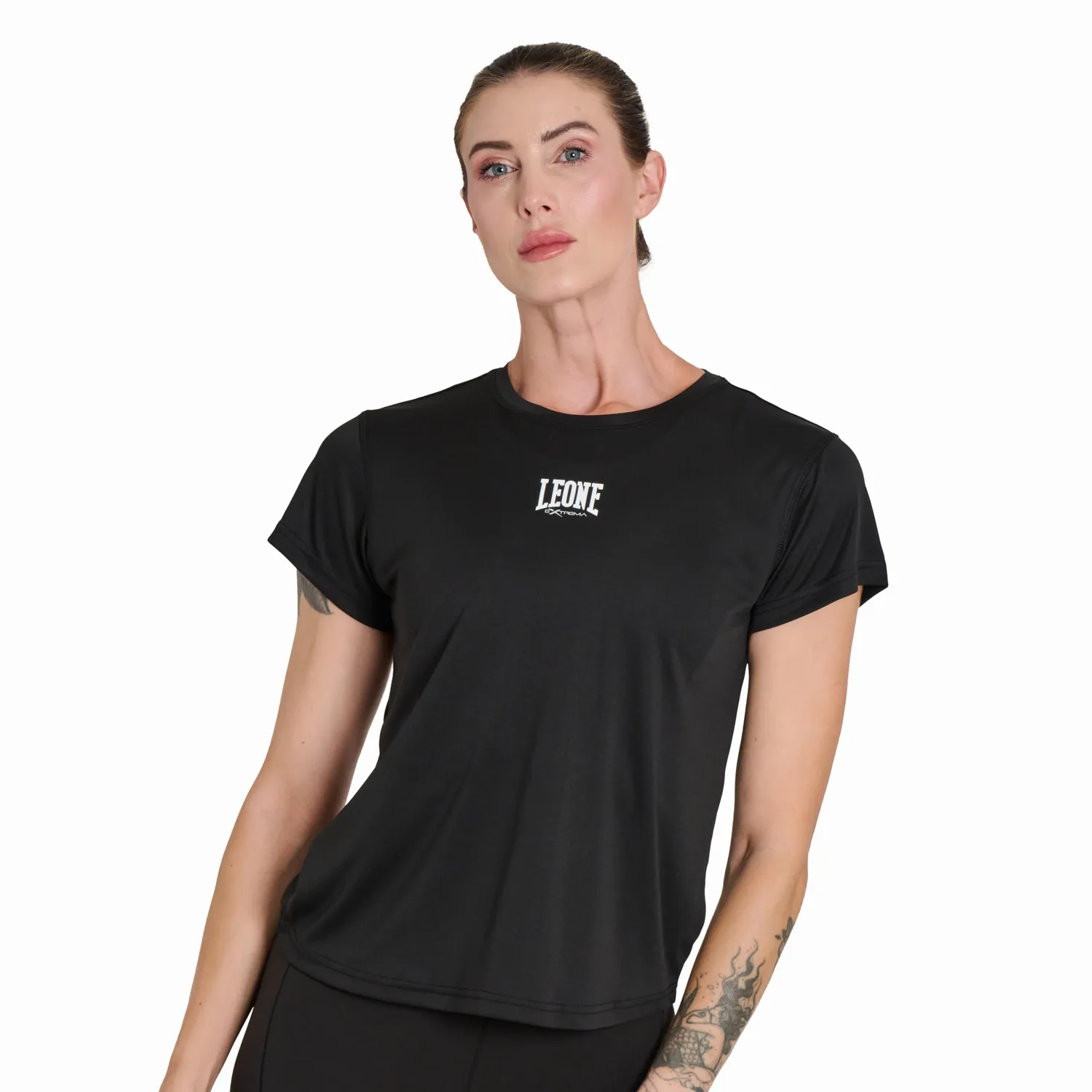 Leone1947 Logo ABX153 t-shirt donna grigio blu