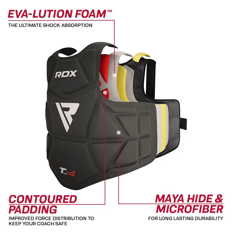 RDX T4 Corpetto Protettore Torace Allenatore Nero EVA