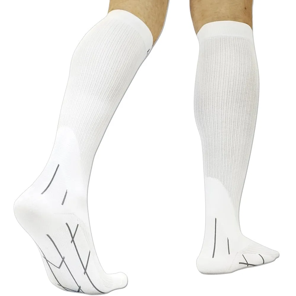 Meister calze compressione S bianche coppia 20-25 mmHg