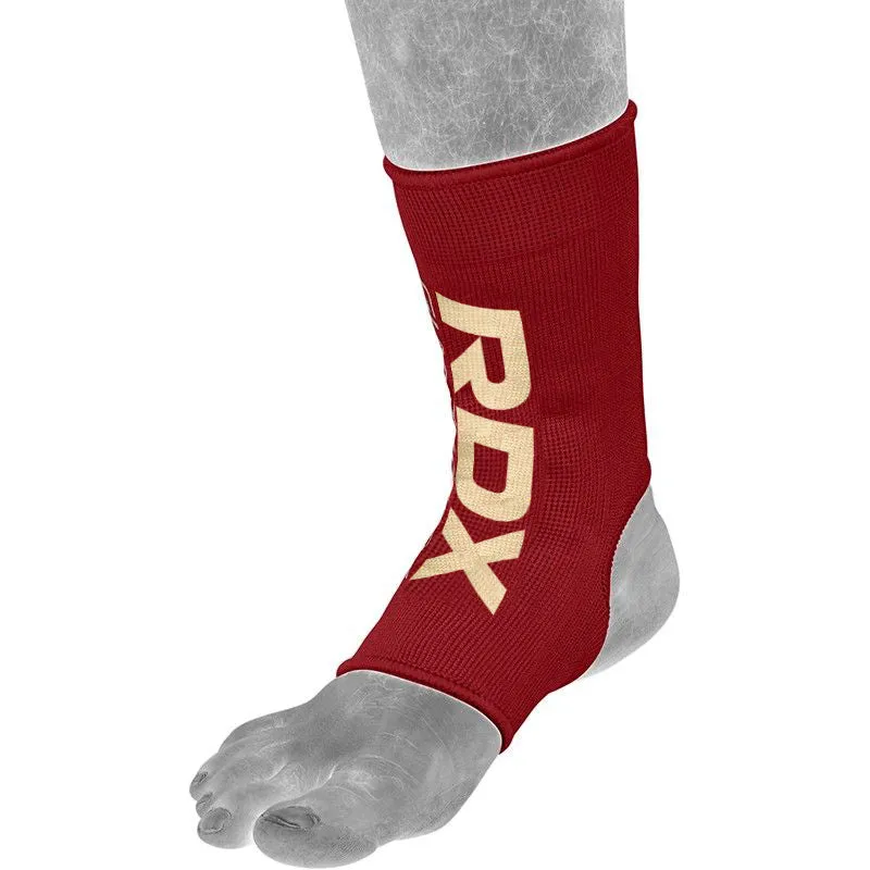 RDX AR Cavigliera Compressione Rossa M Elastica
