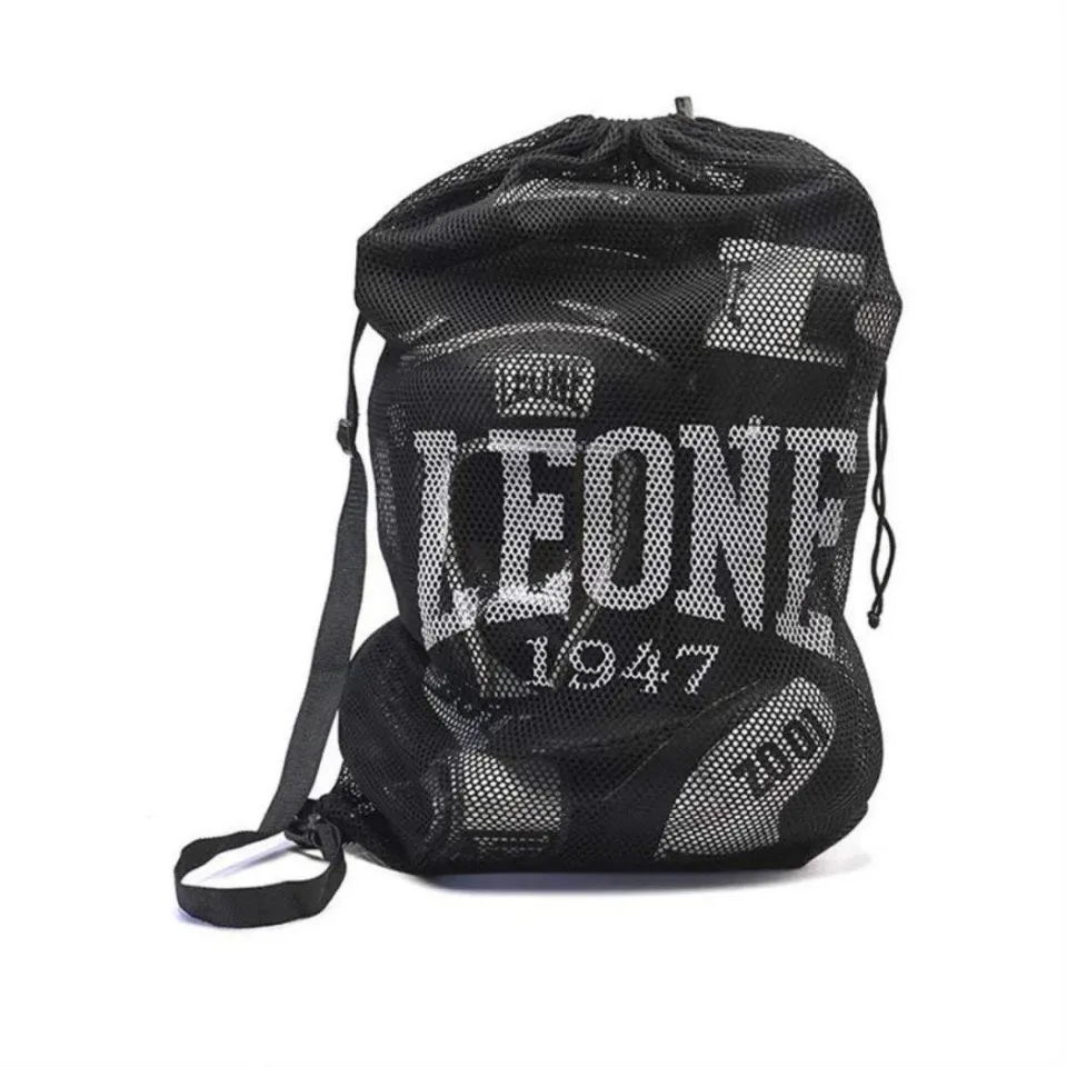 Leone 1947 Mesh Bag Sacca Rete Nera 35 Litri