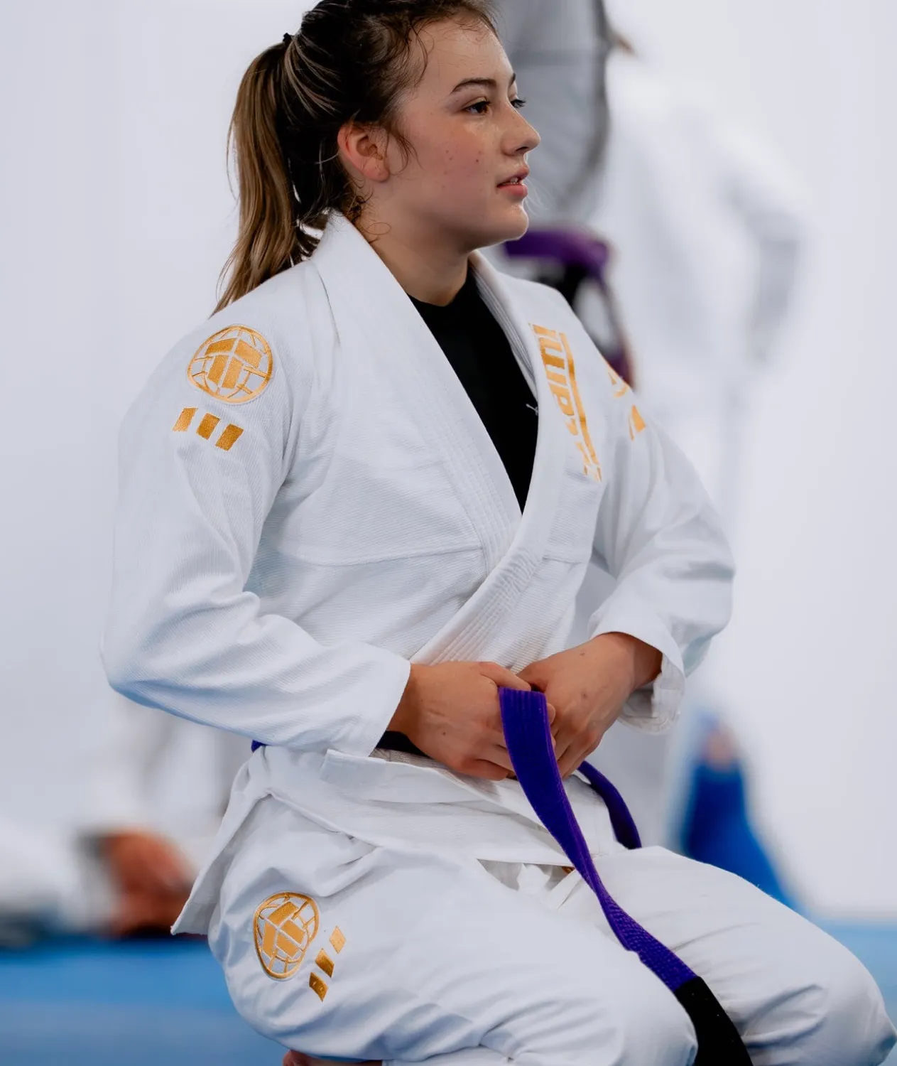 Tatami Fightwear Ladies Pro Series Kimono BJJ Bianco Oro