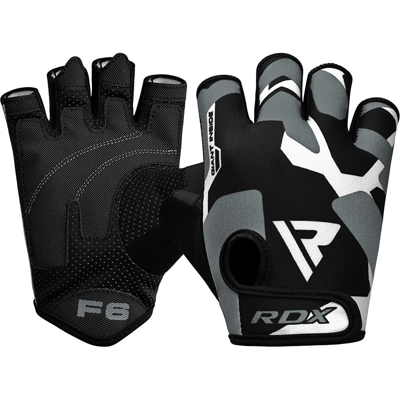 RDX F6 guanti palestra fitness grip gommato