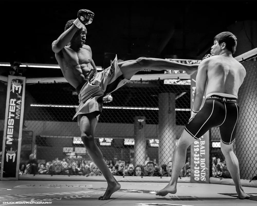 Meister Rush Fight pantaloncini compressione MMA Rosso 34-35