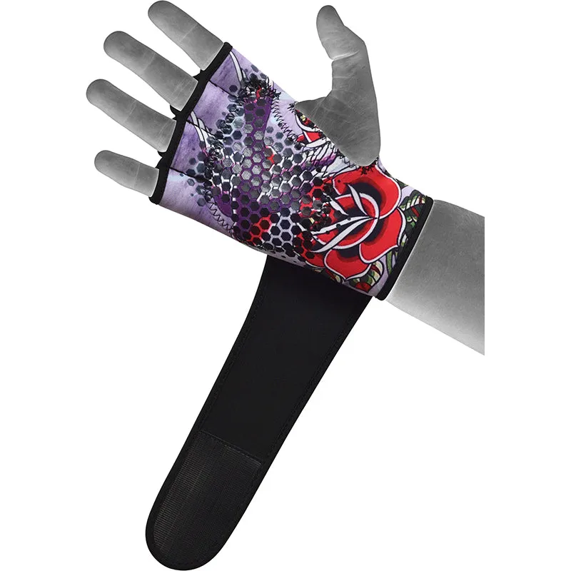 RDX T6 Guanti Palestra Donna M/L Neoprene con Polsiera