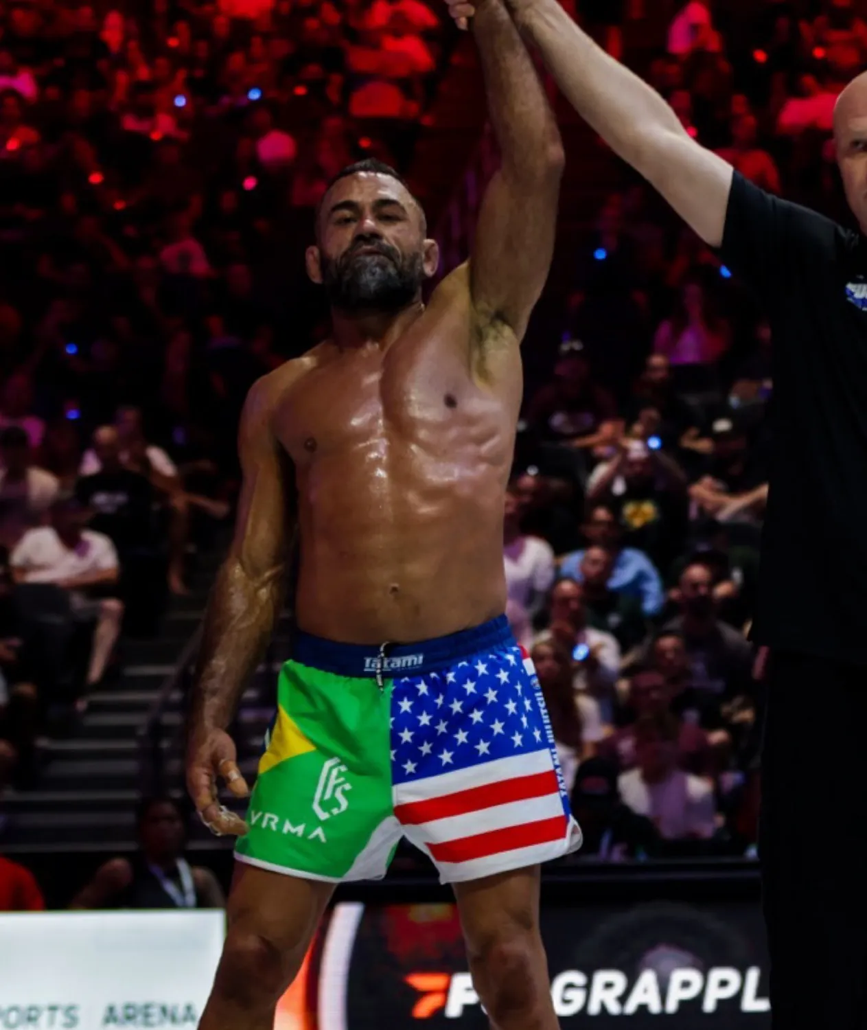 Tatami Vagner Rocha ADCC Shorts Grappling Blu Taglio Alto