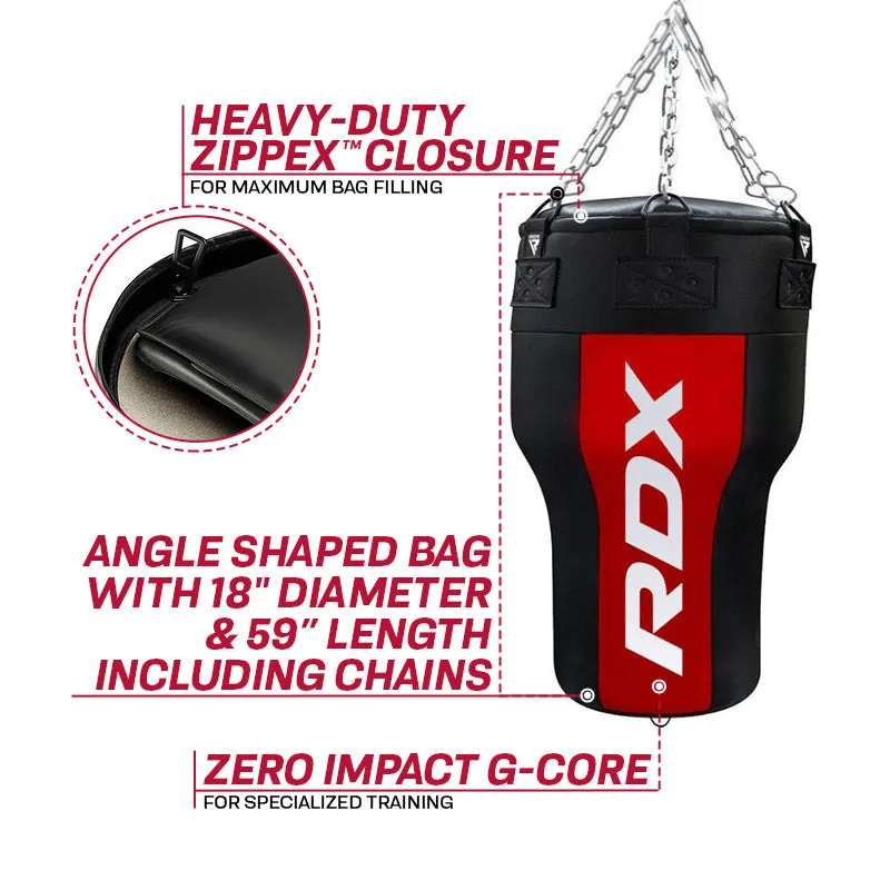 RDX AR Sacco Angolare Riempito con Guanti Uppercut