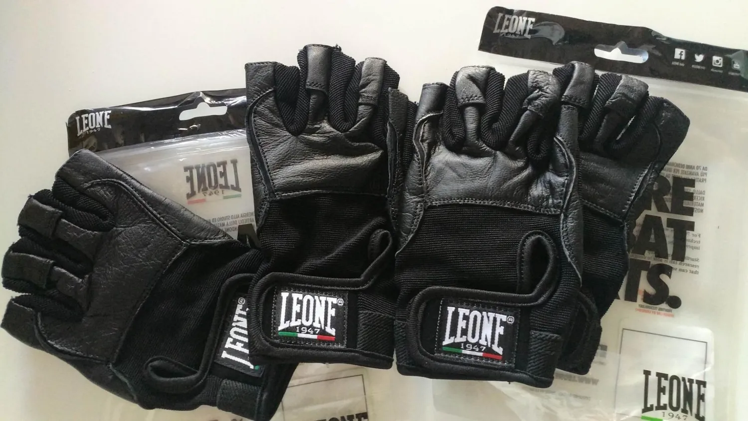 Leone1947 AB713 Guanti Palestra Pelle Taglia L