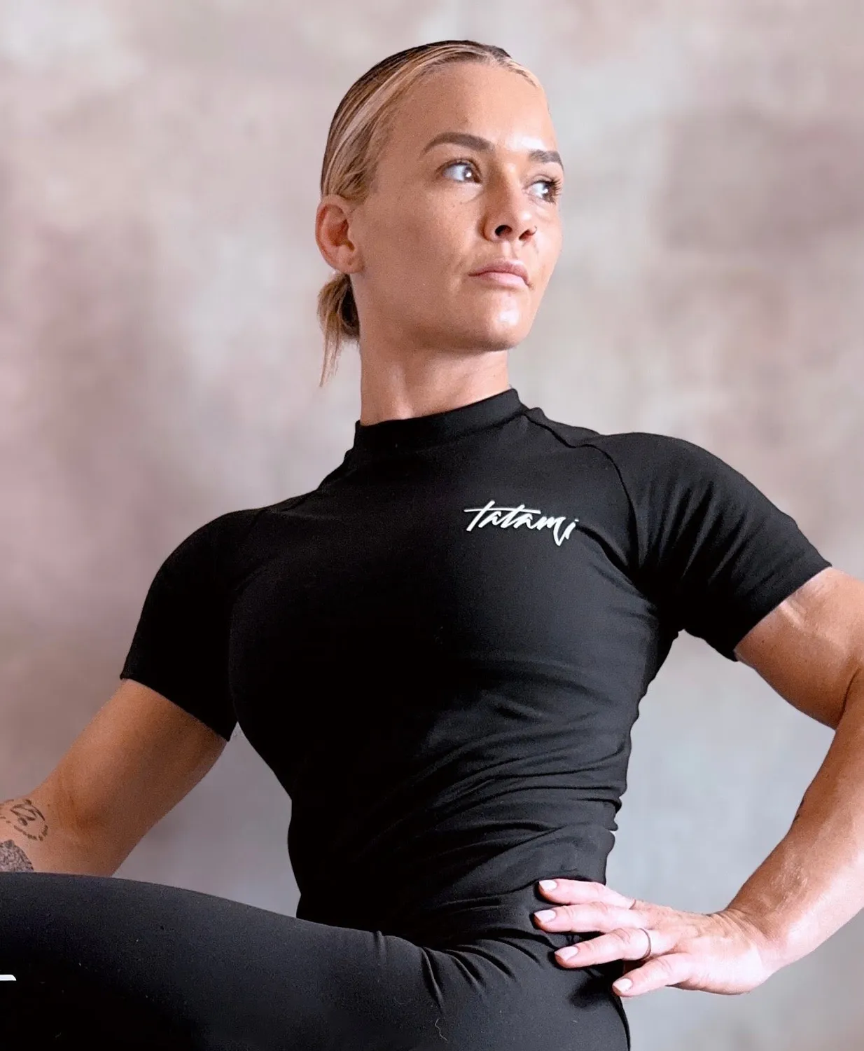 Tatami Rupture Rash Guard Nero Donna Maniche Corte