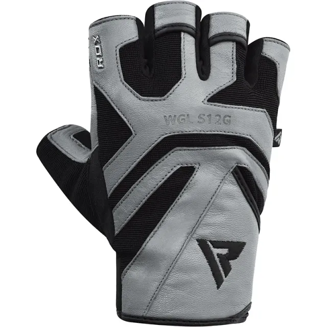 RDX S12 guanti palestra pelle vera fitness
