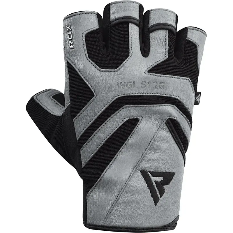 RDX S12 guanti palestra pelle vera fitness