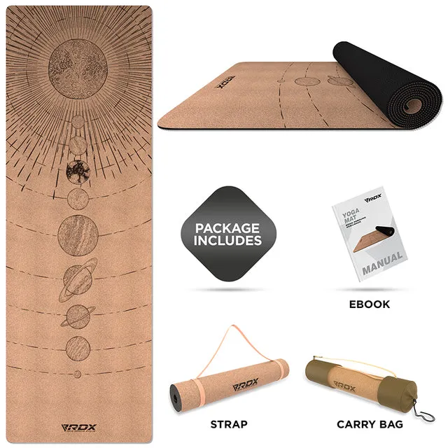 RDX D4 Tappetino Yoga Sughero 6mm