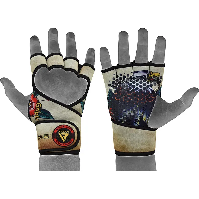RDX T2 Guanti Sollevamento Pesi Neoprene