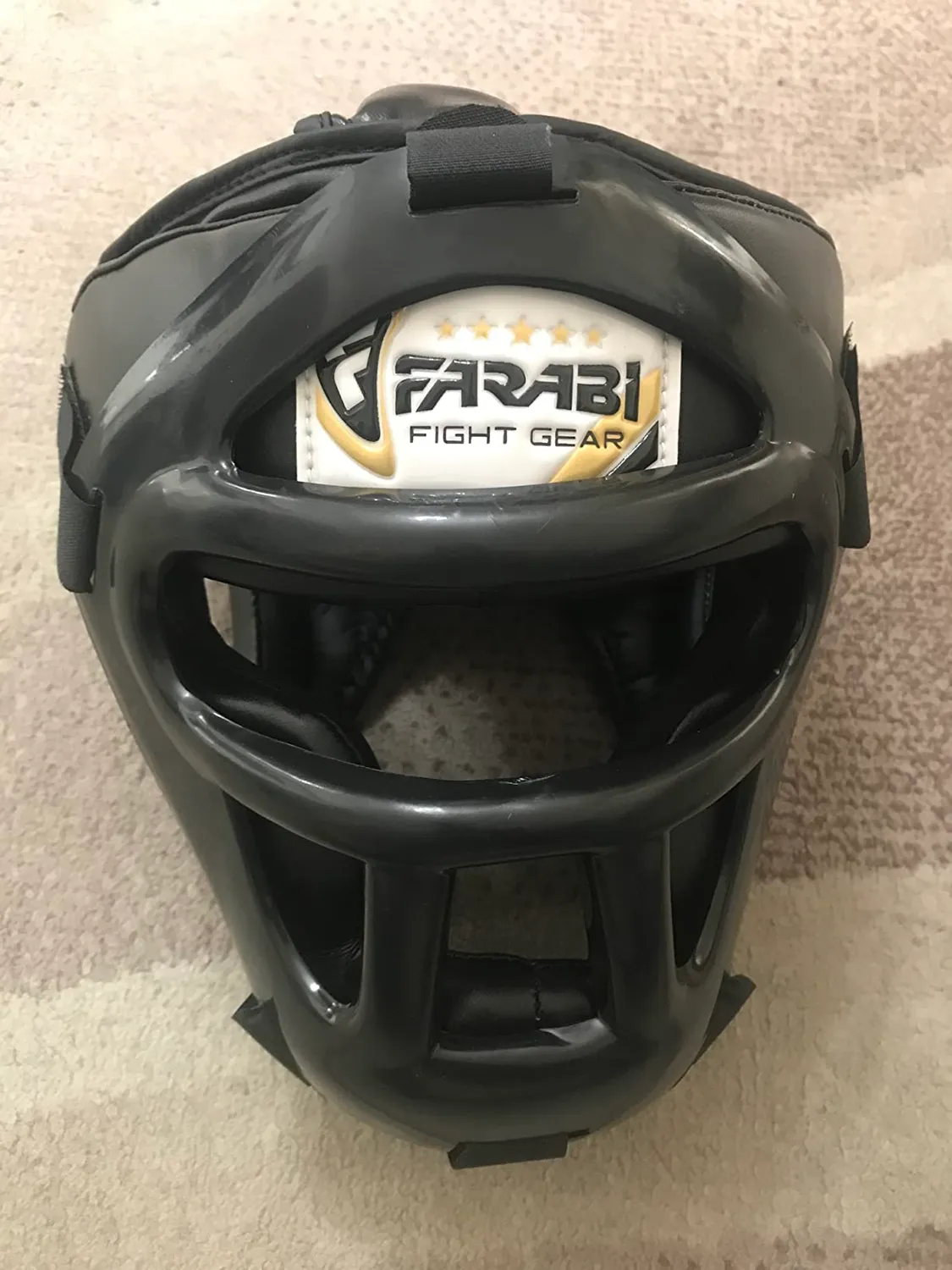 Farabi Caschetto Boxe Protezione Testa Pelle Sintetica