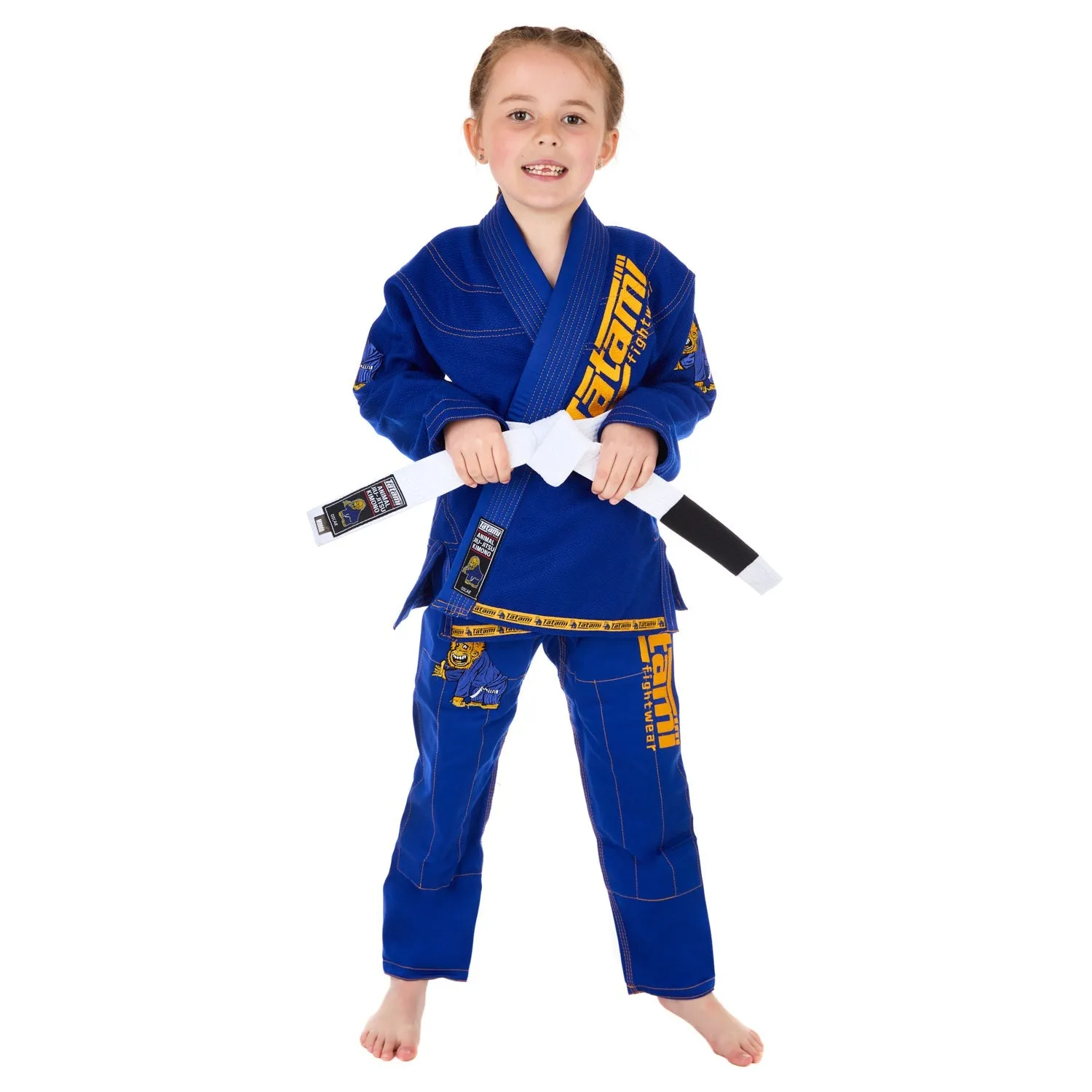 Tatami Meerkatsu Kids Animal kimono BJJ blu royal M0 cotone