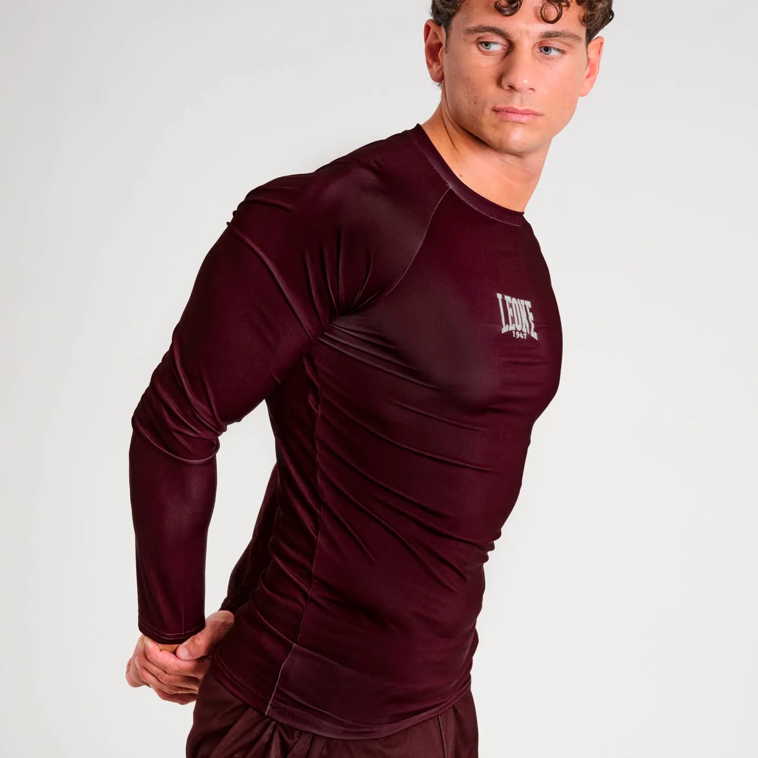 Leone 1947 Classic ABX327 rashguard uomo blu scuro M maniche lunghe