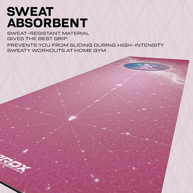 RDX D4 Tappetino Yoga 6mm Gomma Antiscivolo Rosa
