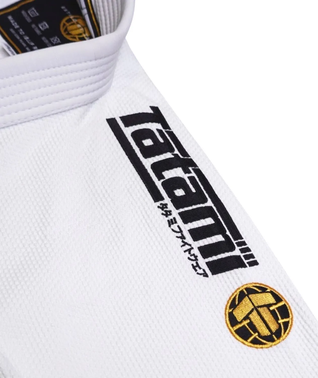 Tatami Estilo Gold Label kimono BJJ bianco pearl weave