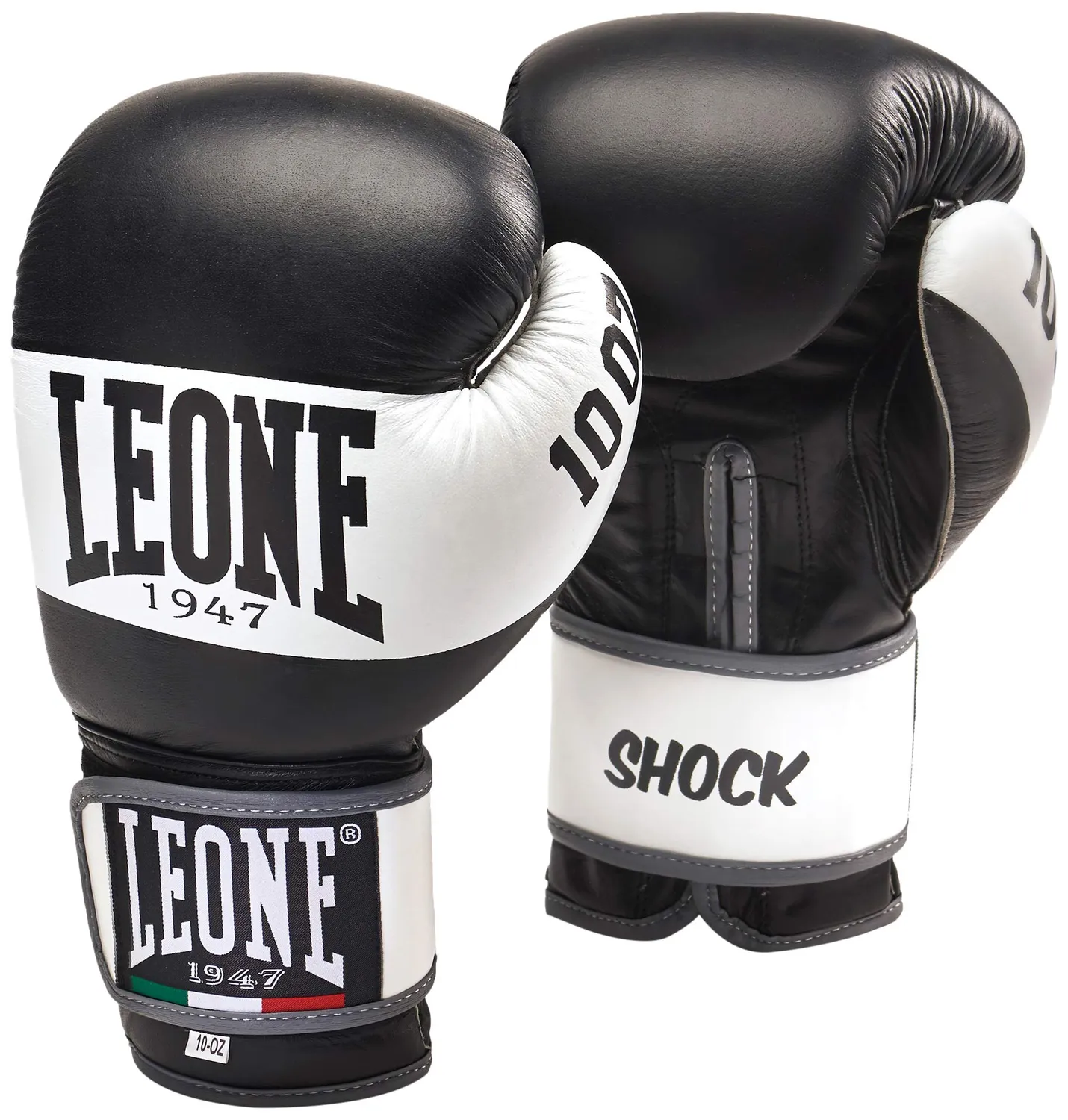 Leone1947 Shock Guantoni Boxe Pelle 10 oz Nero