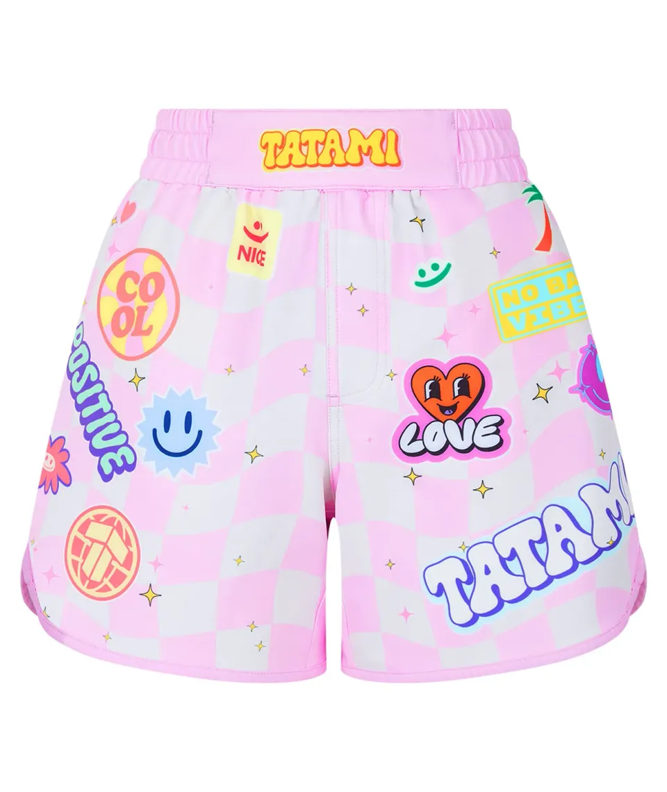 Tatami Sticker Bomb shorts grappling donna rosa
