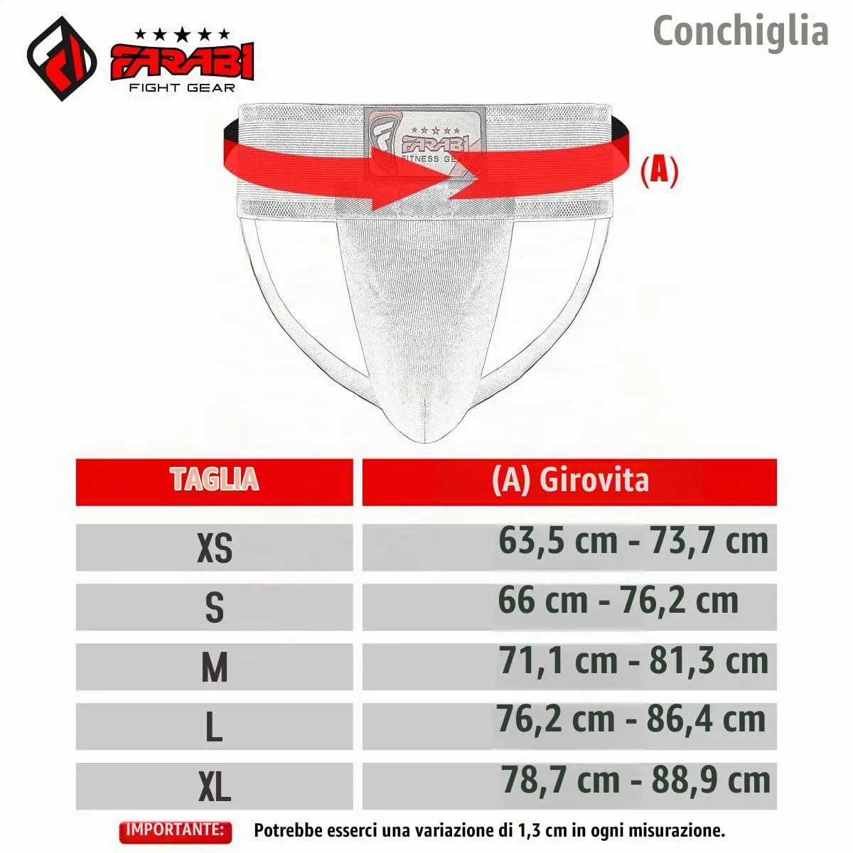 Farabi Rampart conchiglia protettiva M nero PU antiurto