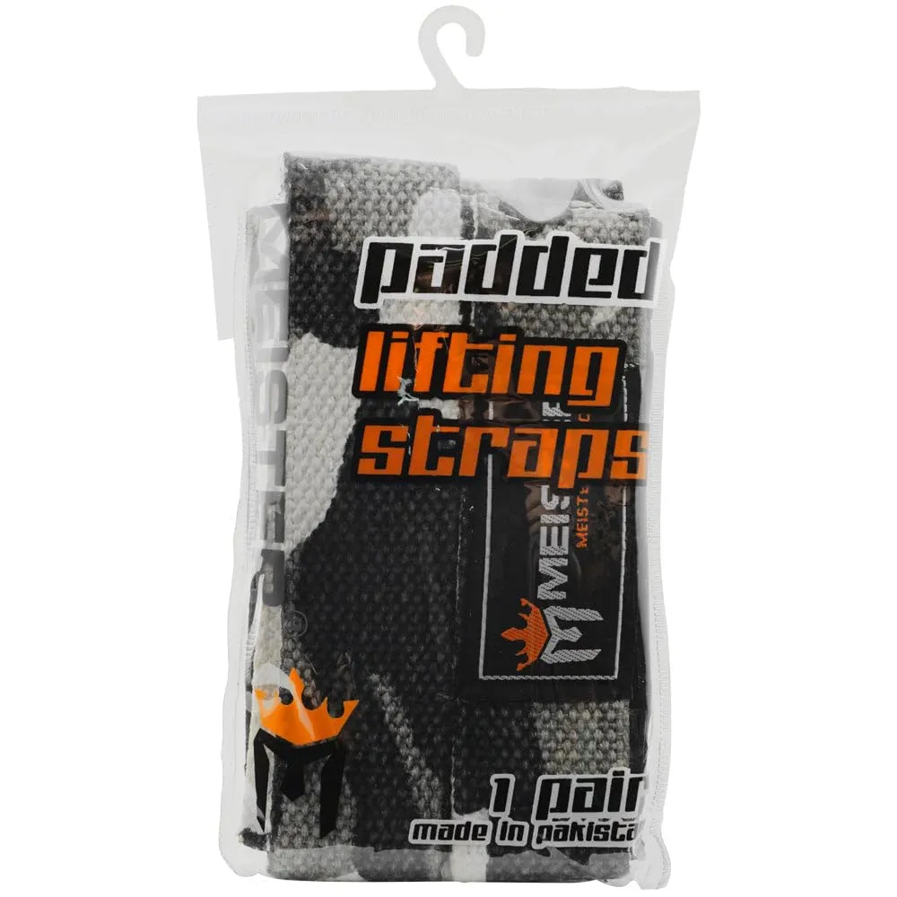 Meister Lifting Straps Mimetico Neoprene Antiscivolo