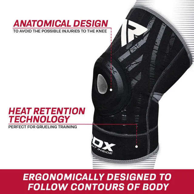 RDX K2 Ginocchiera Neoprene Stabilizzante Grigia