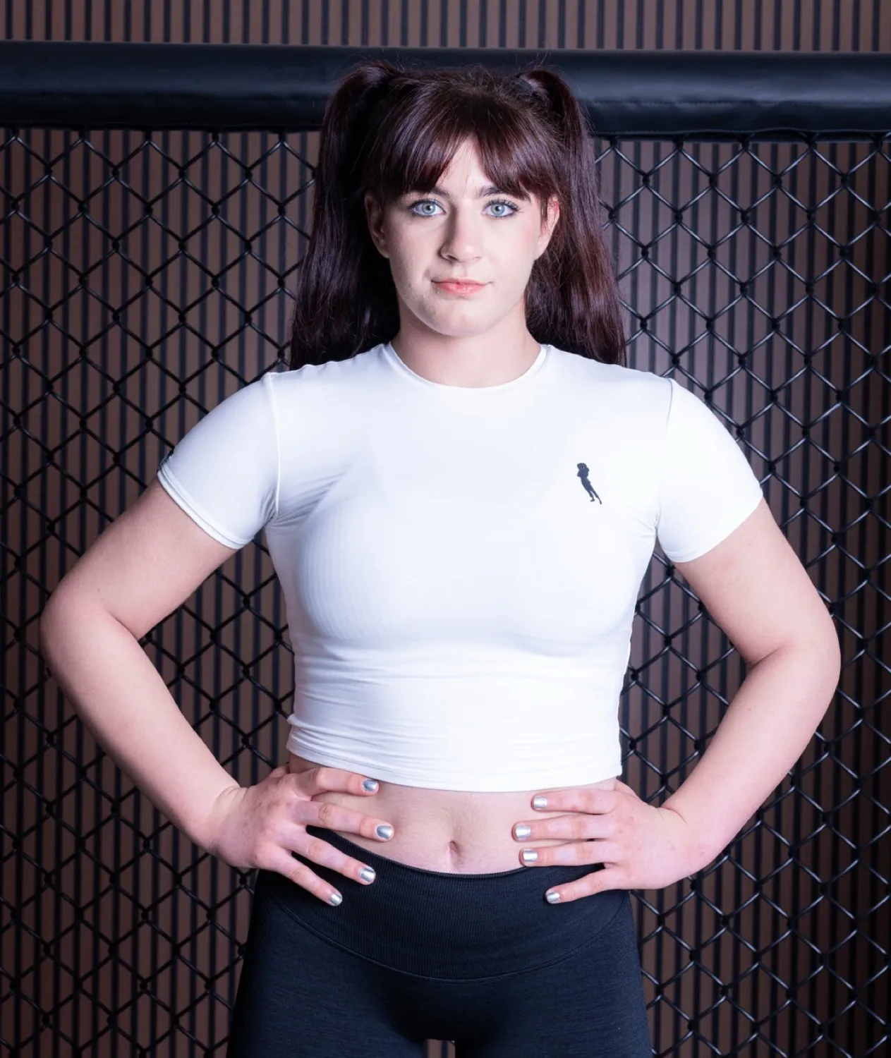 Tatami Helena t-shirt cropped donna bianco elasticizzato
