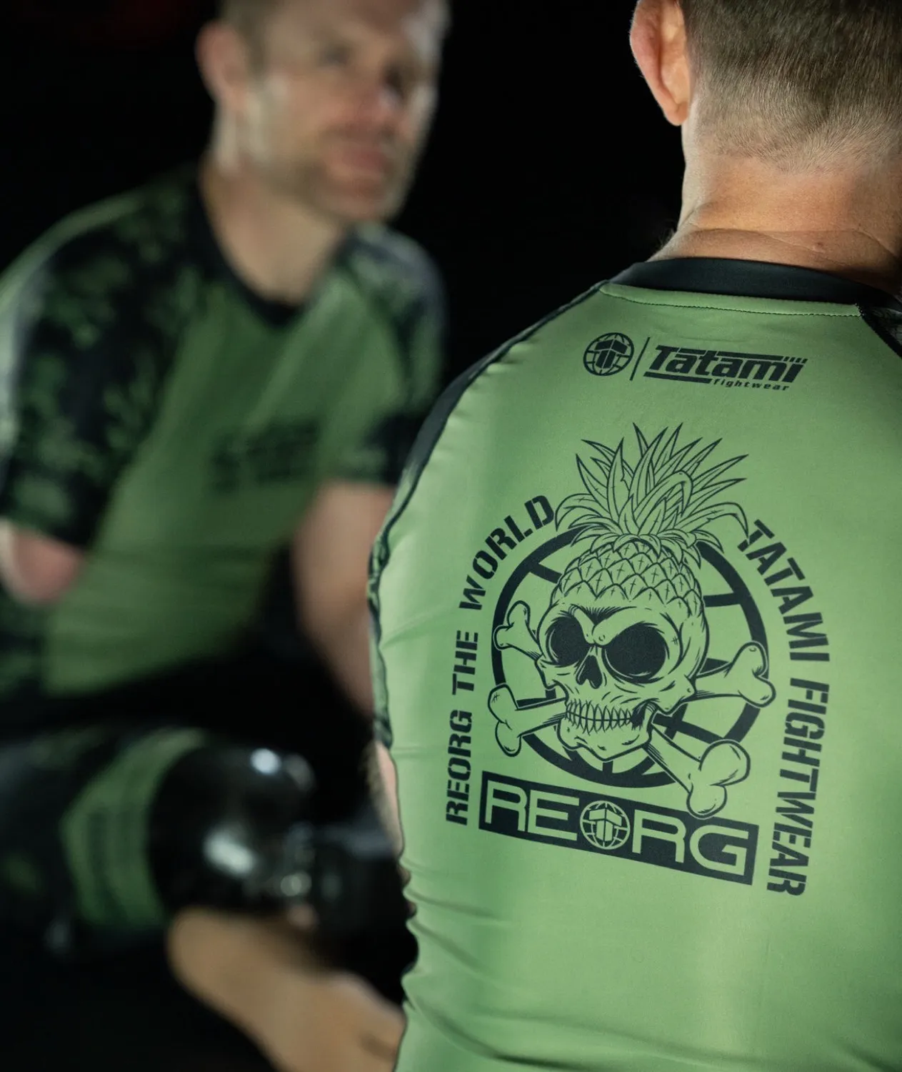 Tatami Fightwear Reorg rash guard uomo maniche corte kaki