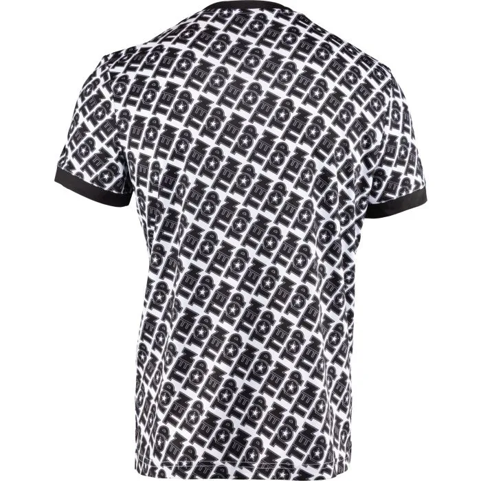 TOP TEN Monogram t-shirt allenamento in poliestere