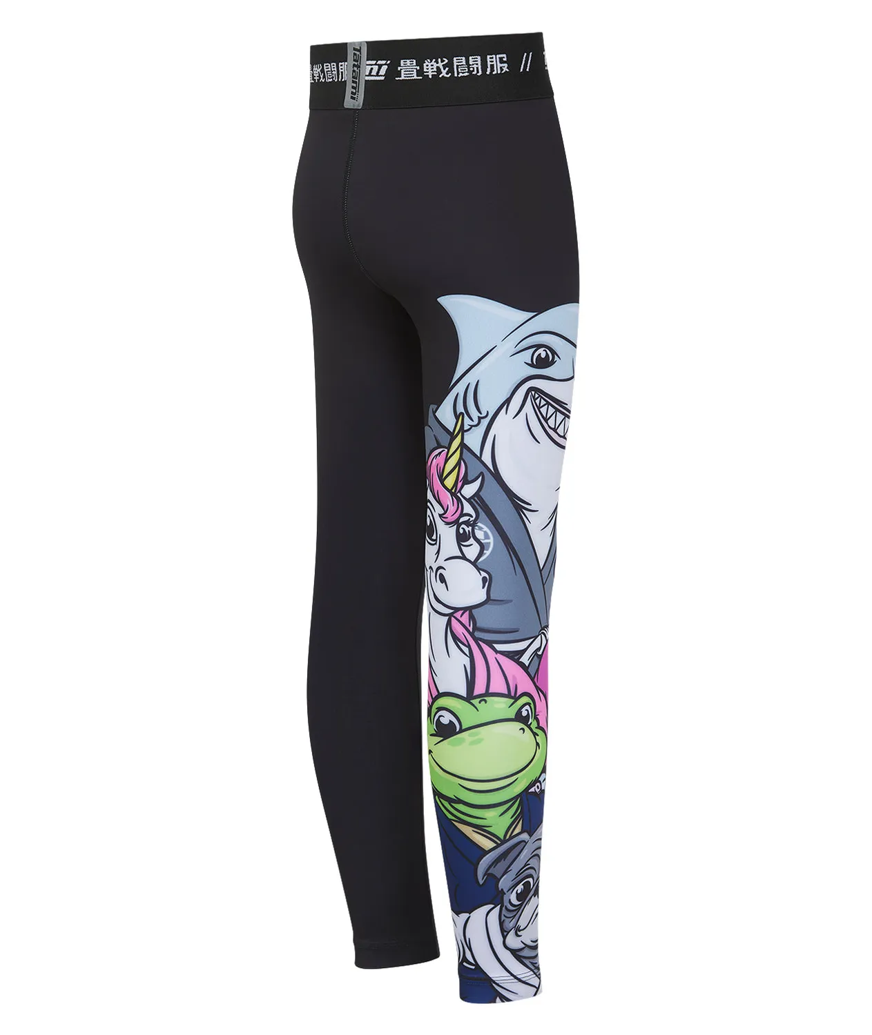 Tatami Fightwear Mini Grapplers spats bimbo nero riciclato