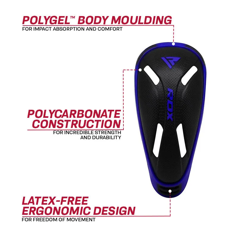 RDX CX Conchiglia MMA Gel blu protezione inguine
