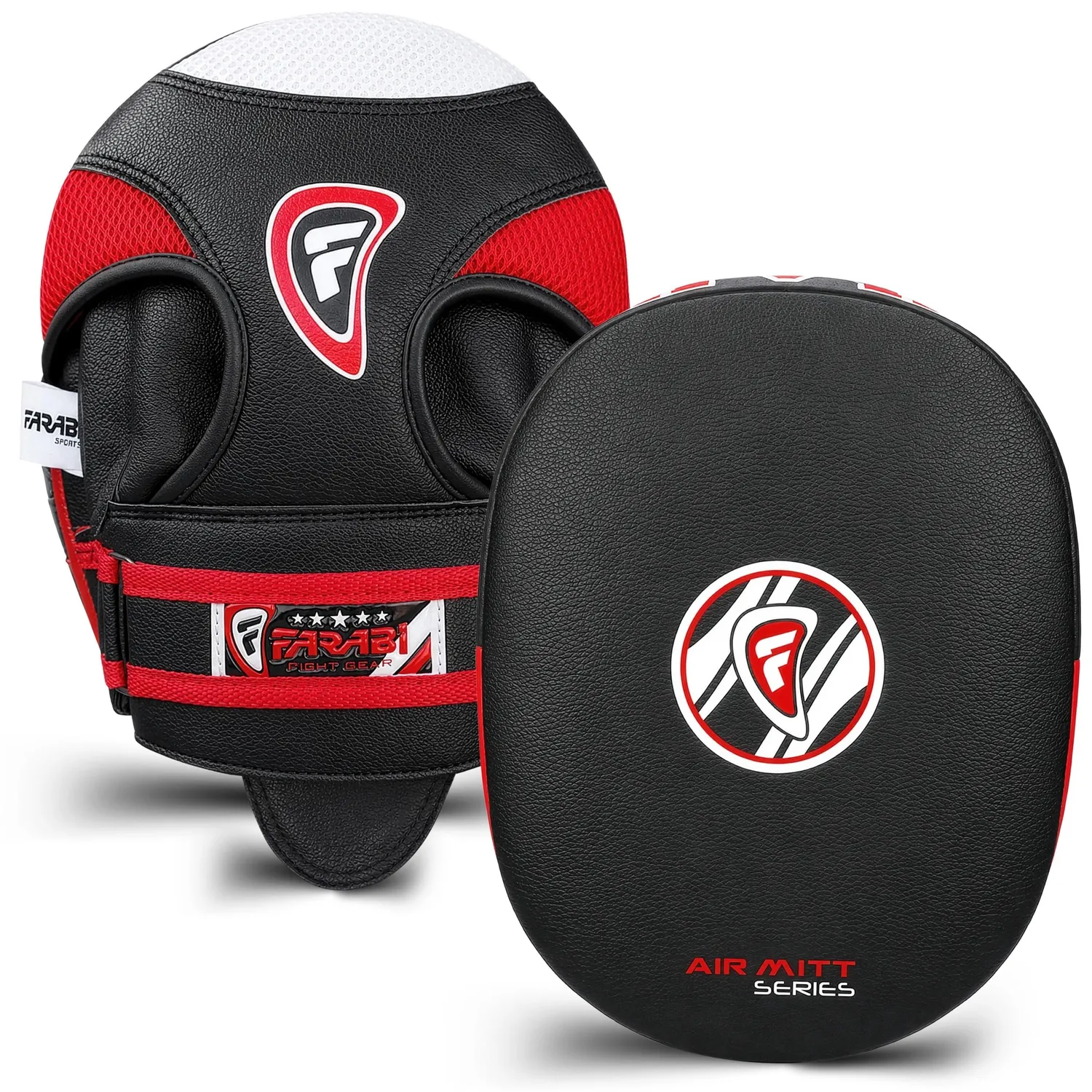 Farabi Air colpitori boxe pelle vera coppia velcro