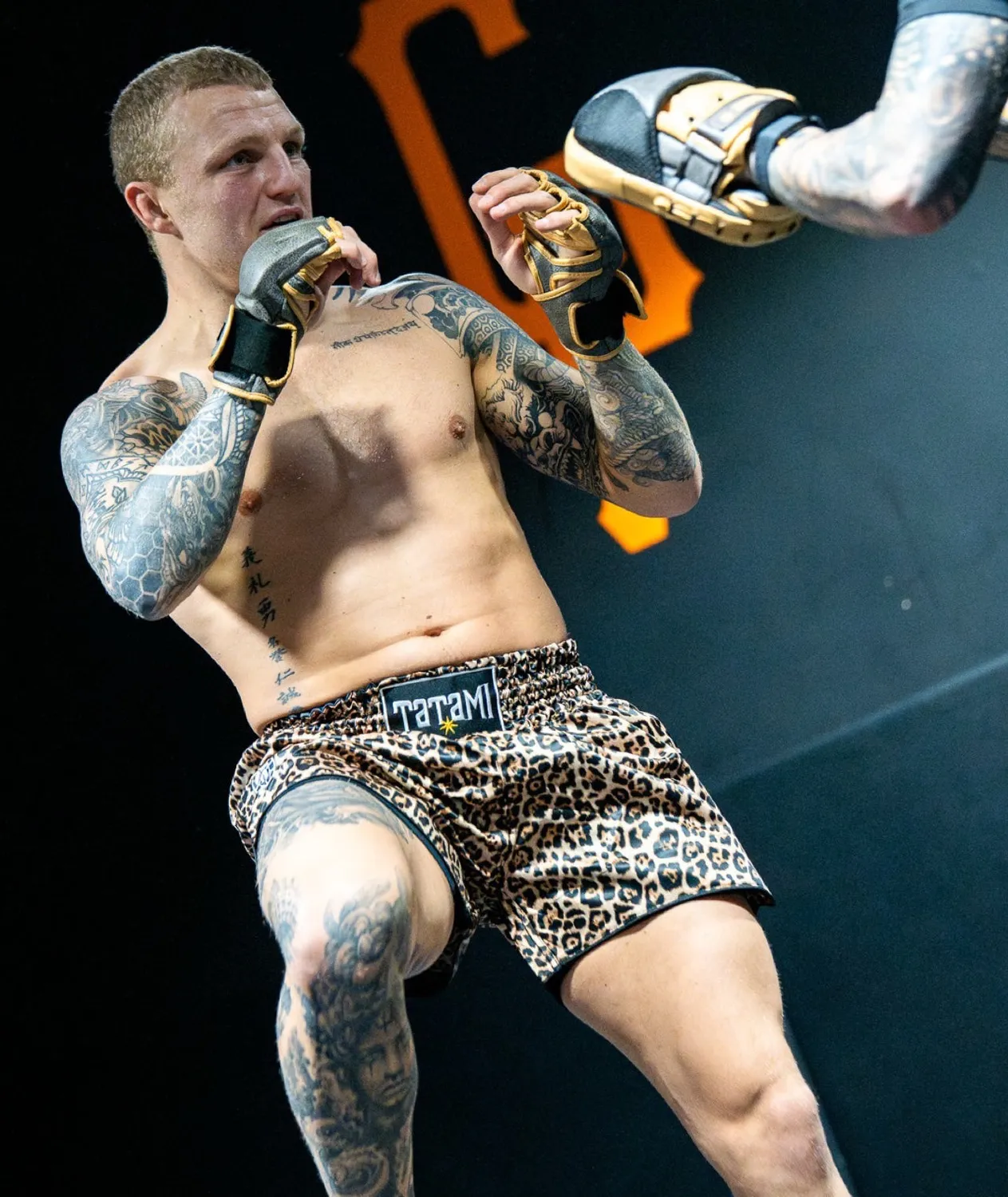 Tatami Fightwear Leopard pantaloncini muay thai fantasia uomo