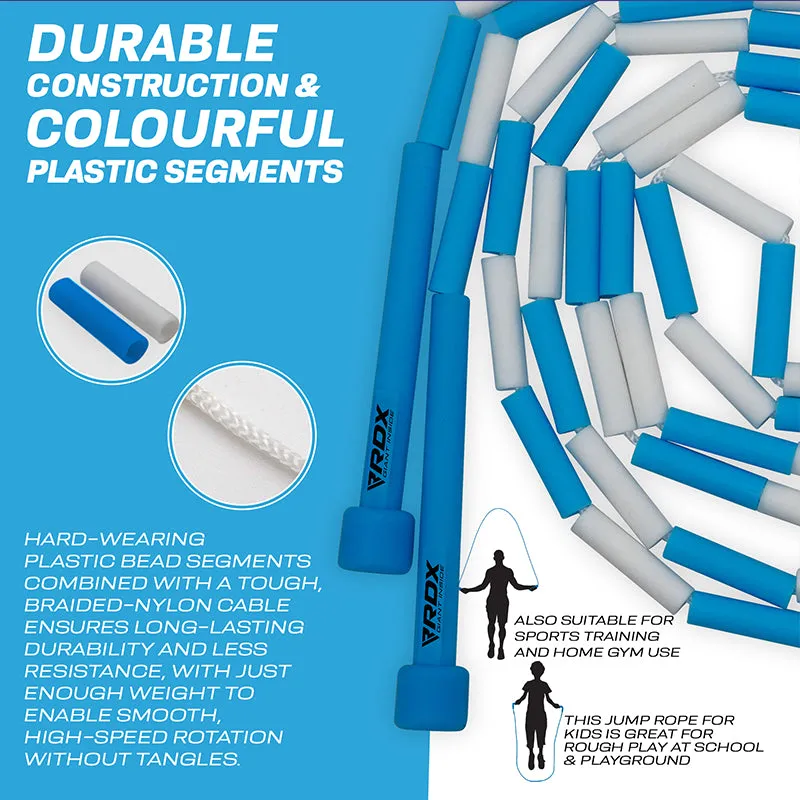 RDX BD corda per saltare bambini 10ft blu segmentata
