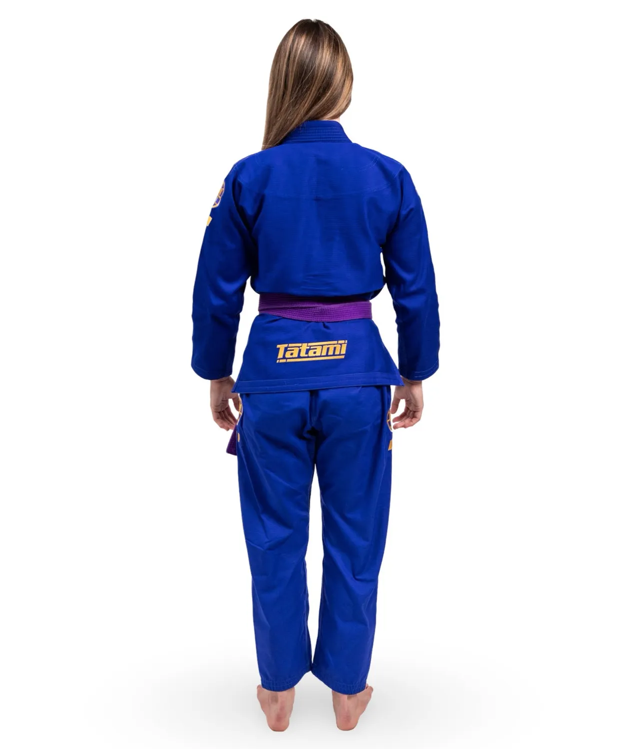 Tatami Pro Series Gi BJJ Donna Blu Oro 380gsm