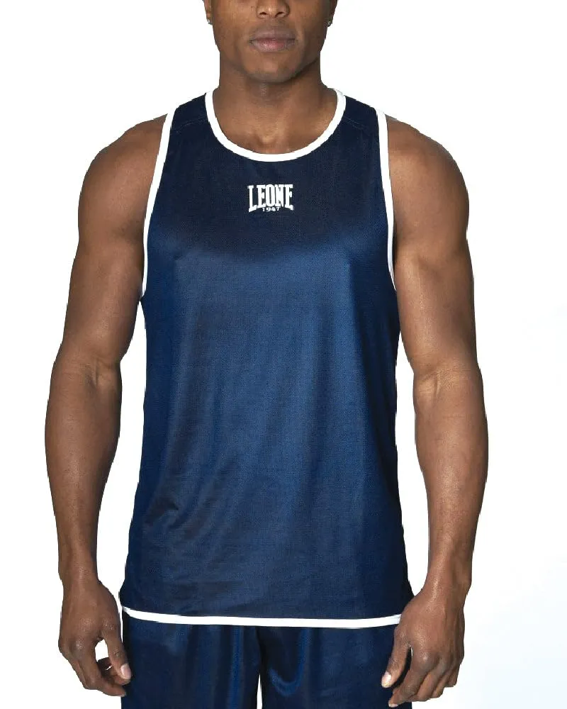 Leone1947 maglietta blu-rosso S allenamento boxe