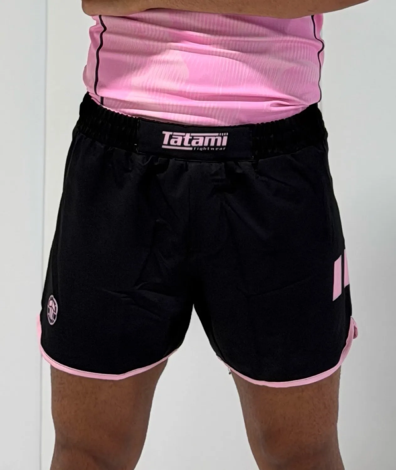 Tatami Nomad Pantaloncini No-Gi Rosa Nero Riciclati